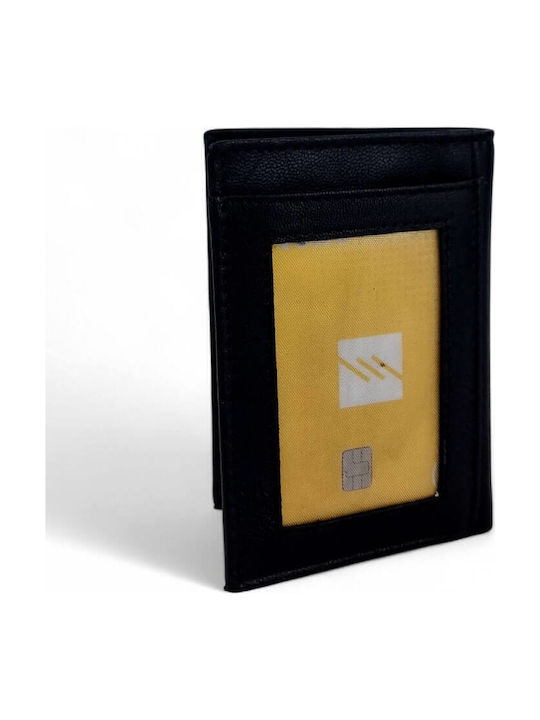 Leather Men's Wallet Classic with RFID Black