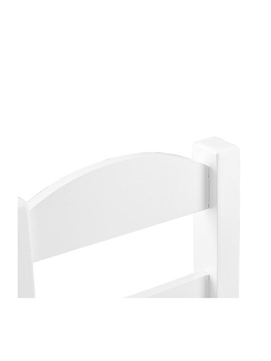 Kids Table Set with Chairs Made of White Wood