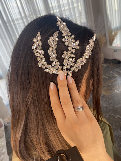 “de Lune” A Sparkling Hair Comb Ideal Design To Be Placed On The Side Of The Hairstyle
