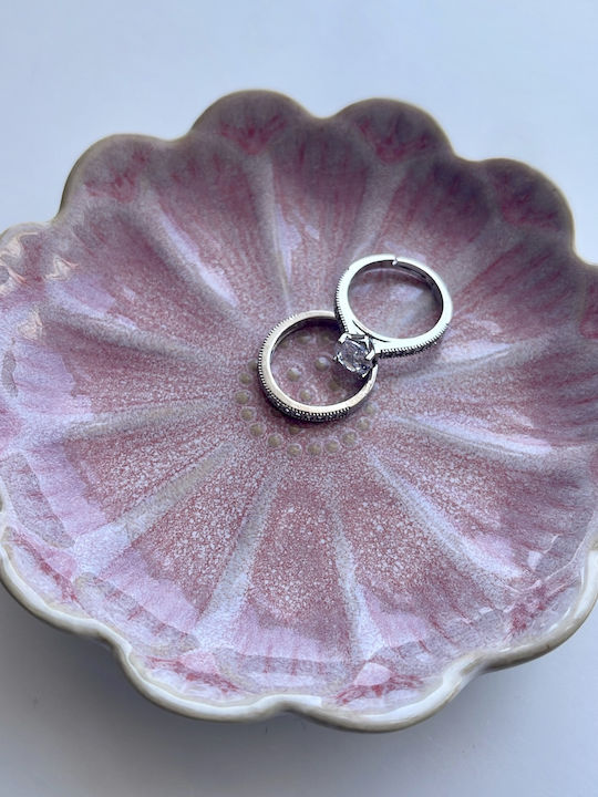 Ceramic Ring Dish Pink Pastel Shades