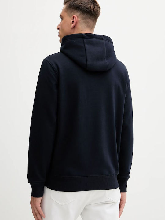 Φούτερ με Κουκούλα Navy Blue