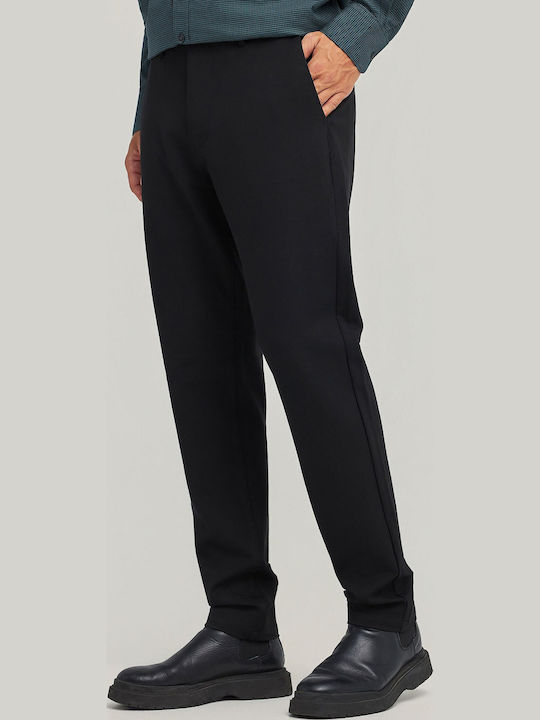 Hose Chino in Lockere Passform Schwarz
