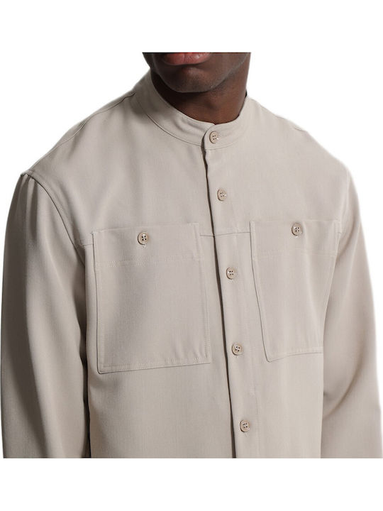 Μακρυμάνικo Overshirt Ecru
