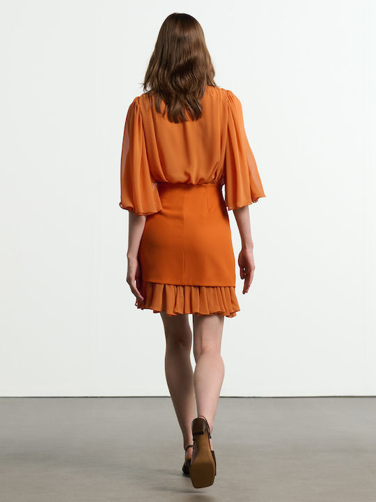 Summer Mini Dress Orange