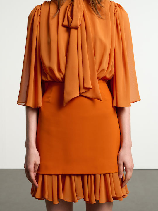 Summer Mini Dress Orange