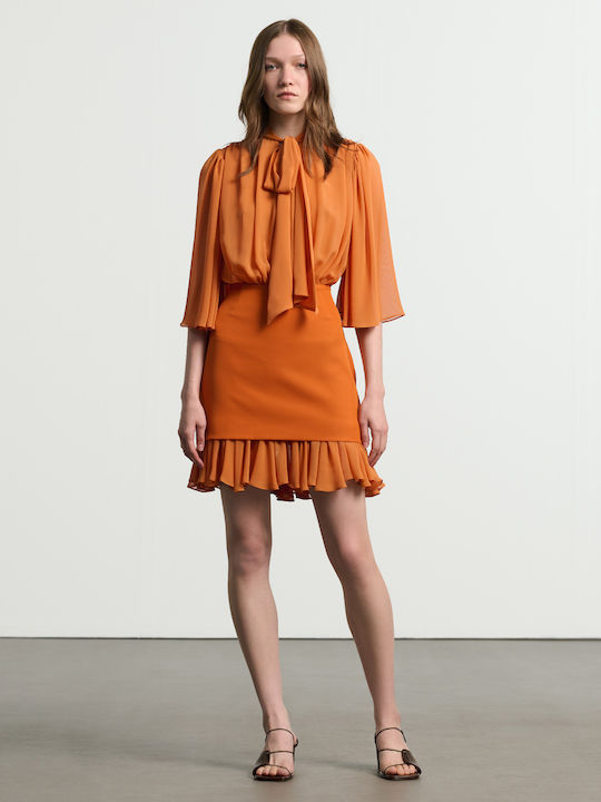 Summer Mini Dress Orange