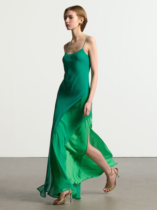 Rochie Maxi De Seara De Vară Jupon Verde