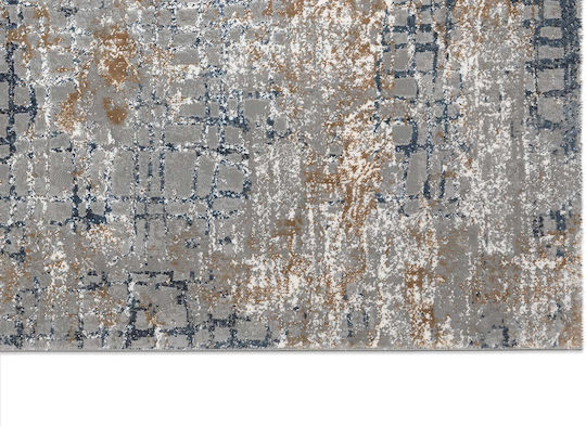 Ns Carpets Χαλί Στρογγυλό Grey Navy Φ140cm
