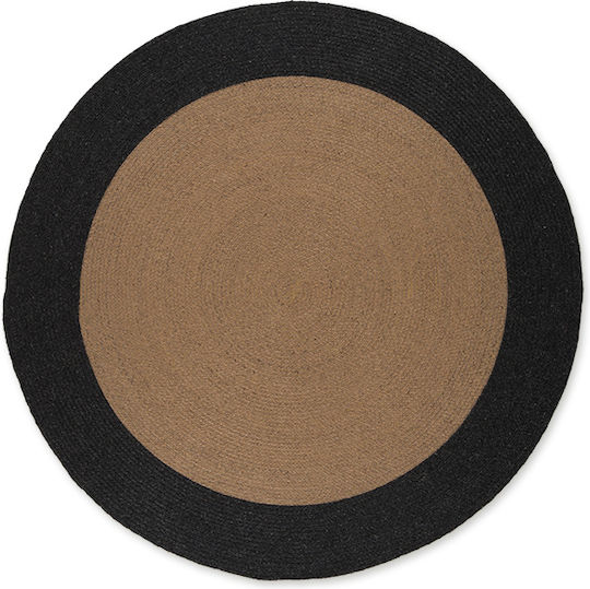 Tapicap Tress Covor Rotund Beige Black
