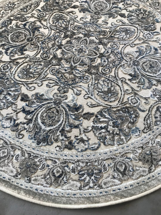 Bekas Carpets Genova Χαλί Στρογγυλό Εκρού Φ120cm