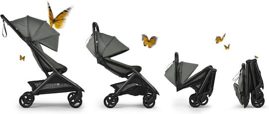 Bugaboo Butterfly 2 Baby Stroller Suitable for Newborn Complete Black - Forest Green 7.3kg