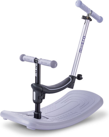 Micro Kids Scooter Mini Deluxe Rock & Go 3-Wheel with Seat Παστέλ Λιλά