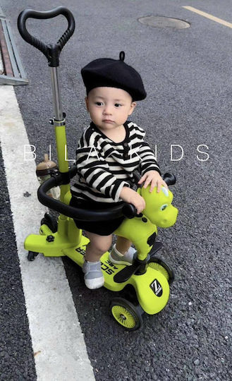 Kids Scooter Zinbang 3-in-1 Dinosaur Scooter 3-Wheel For Age 1-5 Green
