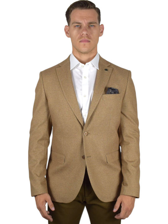 Men's Suit Jacket Beige