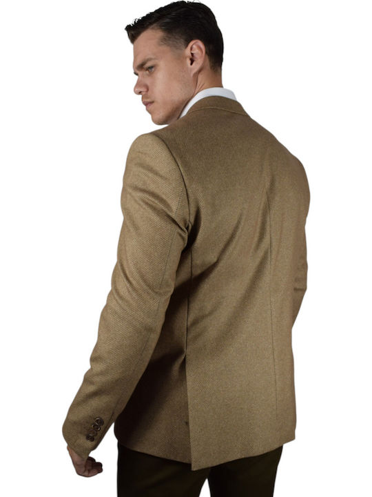 Men's Suit Jacket Beige