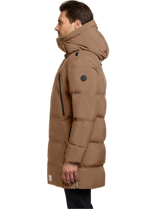 Geacă Puffer De Iarnă Bej