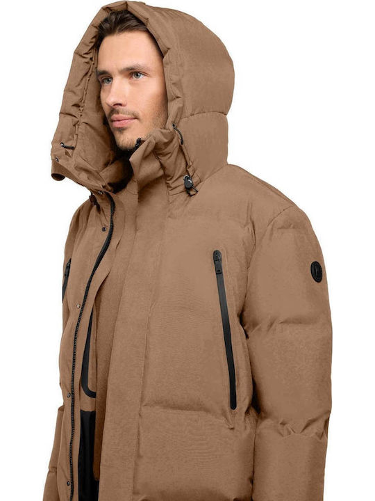 Geacă Puffer De Iarnă Bej