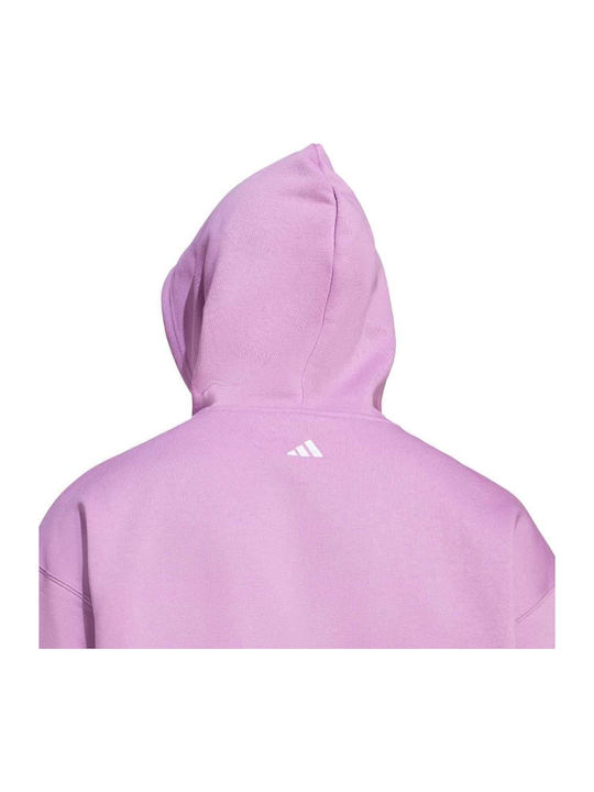 Sweatshirt Fleece with Hood Purple