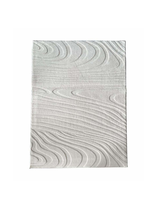 Heinner Teppich Rechteckig Synthetisch,Polyester/Cotton/Leather Ecru