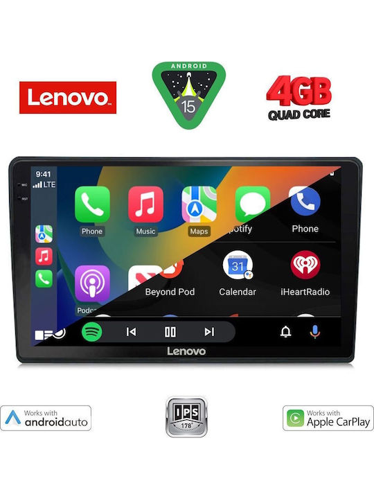 Lenovo Auto-Audiosystem für Toyota Auris 2013-2015 (Bluetooth/USB/AUX/WiFi/GPS/Apple-Carplay/Android-Auto) mit Touchscreen 10"