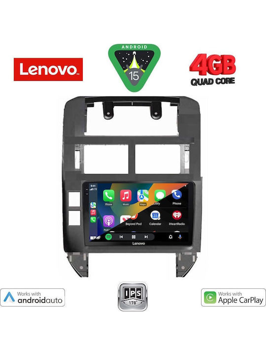 Lenovo Car Audio System for Volkswagen Polo 2002-2009 (Bluetooth/USB/AUX/WiFi/GPS/Apple-Carplay/Android-Auto) with Touch Screen 9"