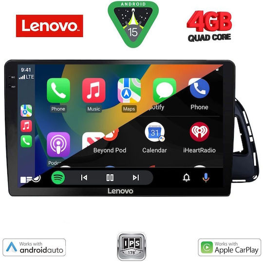 Lenovo Car Audio System for Audi Q5 2010-2018 (Bluetooth/USB/AUX/WiFi/GPS/Apple-Carplay/Android-Auto) with Touch Screen 10"