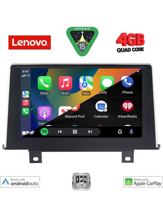 Lenovo Car Audio System for BMW Series 1 2011-2016 (Bluetooth/USB/AUX/WiFi/GPS/Apple-Carplay/Android-Auto) with Touch Screen 9"