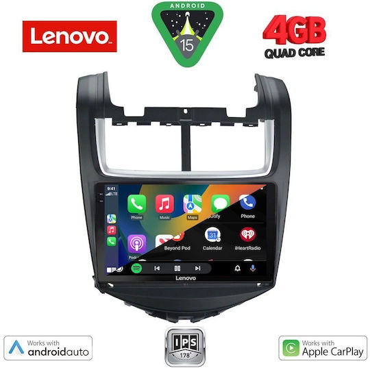 Lenovo Car Audio System for Chevrolet Aveo 2014-2017 (Bluetooth/USB/AUX/WiFi/GPS/Apple-Carplay/Android-Auto) with Touch Screen 9"