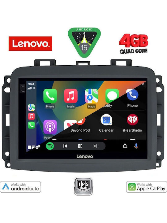 Lenovo Car Audio System for Fiat 500L 2012 (Bluetooth/USB/AUX/WiFi/GPS/Apple-Carplay/Android-Auto) with Touch Screen 10"