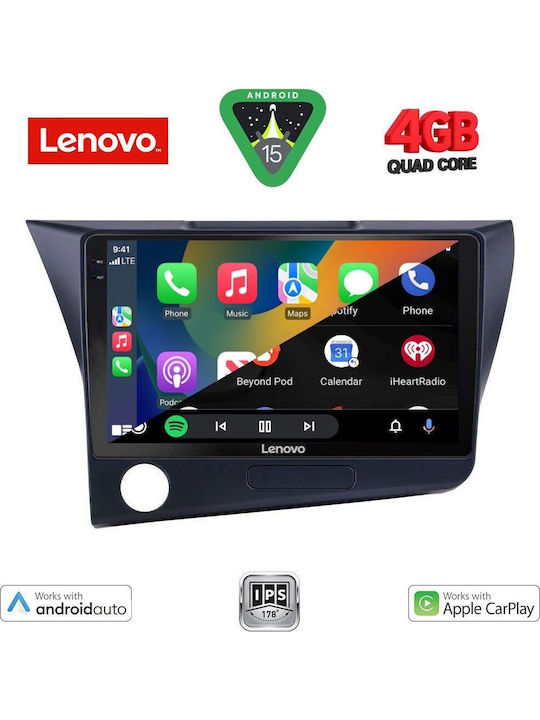 Lenovo Car Audio System for Honda CR-Z 2010-2016 (Bluetooth/USB/AUX/WiFi/GPS/Apple-Carplay/Android-Auto) with Touch Screen 9"