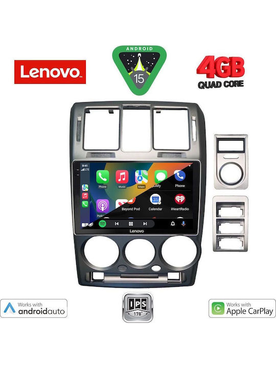Lenovo Car Audio System for Hyundai Getz 2002-2011 (Bluetooth/USB/AUX/WiFi/GPS/Apple-Carplay/Android-Auto) with Touch Screen 9"
