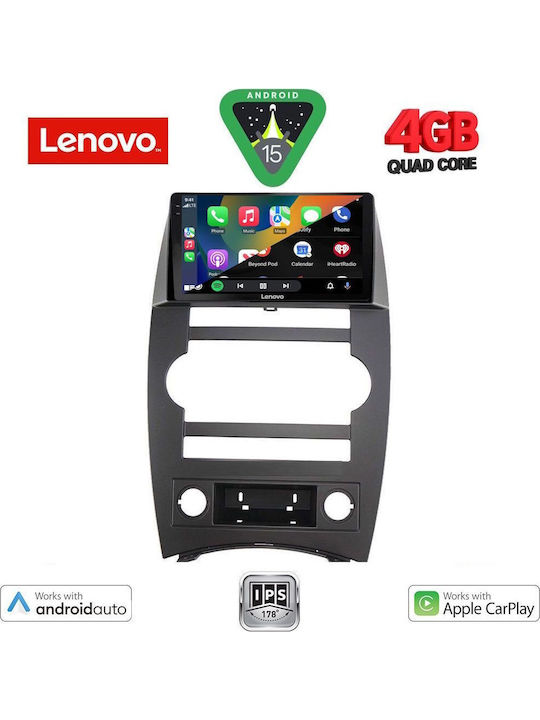 Lenovo Auto-Audiosystem für Jeep Kommandant 2007-2009 (Bluetooth/USB/AUX/WiFi/GPS/Apple-Carplay/Android-Auto) mit Touchscreen 9"