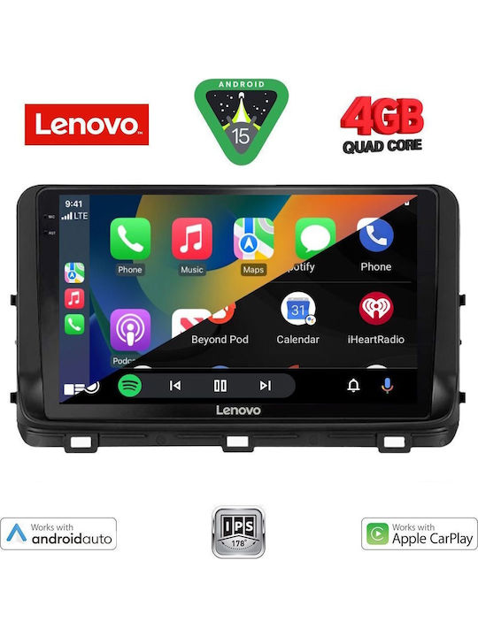 Lenovo Car Audio System for Kia Ceed / XCeed 2018-2022 (Bluetooth/USB/AUX/WiFi/GPS/Apple-Carplay/Android-Auto) with Touch Screen 10"