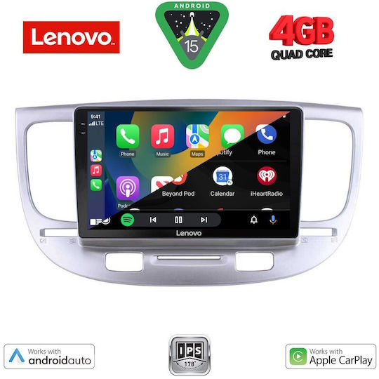 Lenovo Ηχοσύστημα Αυτοκινήτου για Kia Rio 2005-2011 (Bluetooth/USB/AUX/WiFi/GPS/Apple-Carplay/Android-Auto) με Οθόνη Αφής 9"