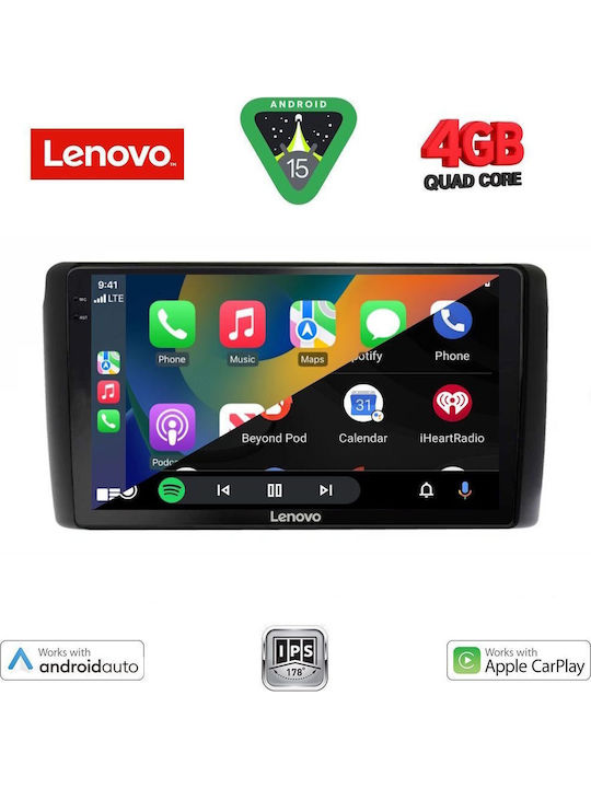 Lenovo Car Audio System for Nissan Leaf 2009-2017 (Bluetooth/USB/AUX/WiFi/GPS/Apple-Carplay/Android-Auto) with Touch Screen 9"