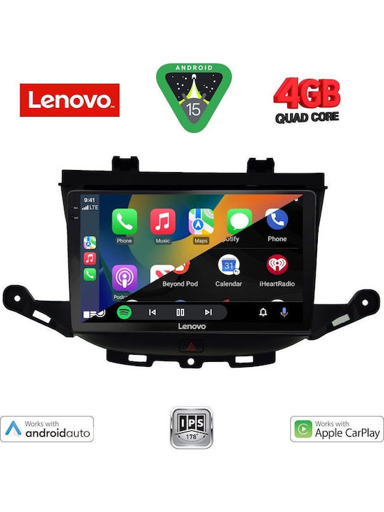 Lenovo Car Audio System for Opel Astra 2015 (Bluetooth/USB/AUX/WiFi/GPS/Apple-Carplay/Android-Auto) with Touch Screen 9"