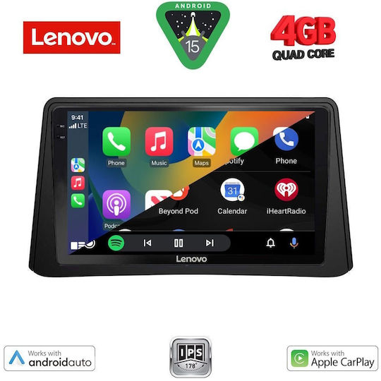 Lenovo Car Audio System for Opel Mokka 2012-2015 (Bluetooth/USB/AUX/WiFi/GPS/Apple-Carplay/Android-Auto) with Touch Screen 9"