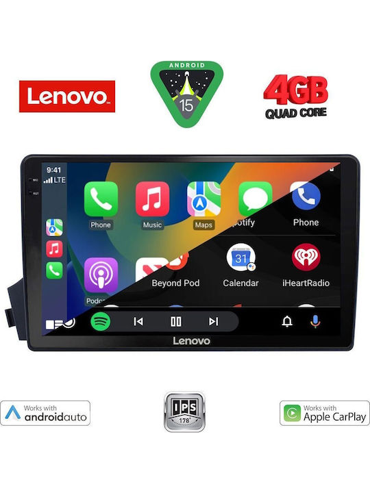 Lenovo Car Audio System for Ssangyong Actyon / Kyron 2006-2015 (Bluetooth/USB/AUX/WiFi/GPS/Apple-Carplay/Android-Auto) with Touch Screen 9"