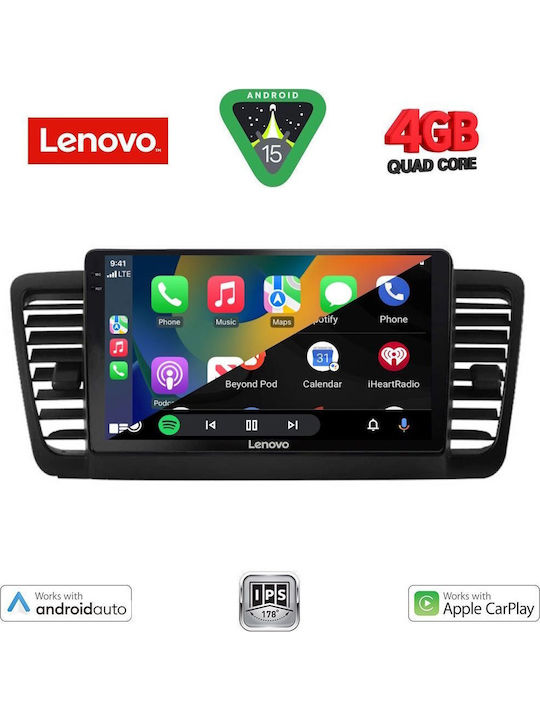 Lenovo Car Audio System for Subaru Legacy / Outback 2002-2008 (Bluetooth/USB/AUX/WiFi/GPS/Apple-Carplay/Android-Auto) with Touch Screen 9"
