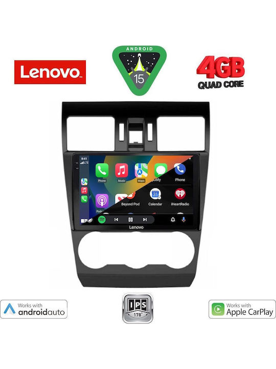 Lenovo Auto-Audiosystem für Subaru Forstwirt / Impreza 2013-2019 (Bluetooth/USB/AUX/WiFi/GPS/Apple-Carplay/Android-Auto) mit Touchscreen 9"