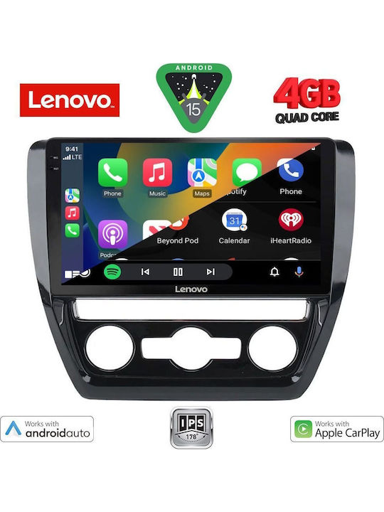 Lenovo Car Audio System for Volkswagen Jetta 2010-2016 (Bluetooth/USB/AUX/WiFi/GPS/Apple-Carplay/Android-Auto) with Touch Screen 10"
