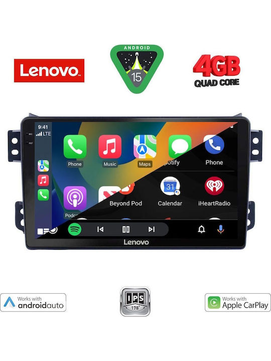 Lenovo Car Audio System for Opel Agila Suzuki Splash 2008 (Bluetooth/USB/AUX/WiFi/GPS/Apple-Carplay/Android-Auto) with Touch Screen 9"