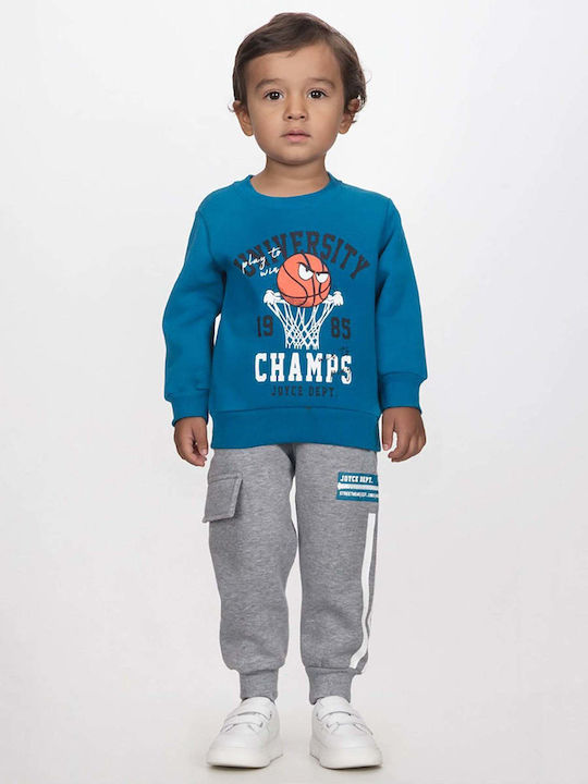 Kids Sweatpants Set Petrol Blue 2pcs University Champs