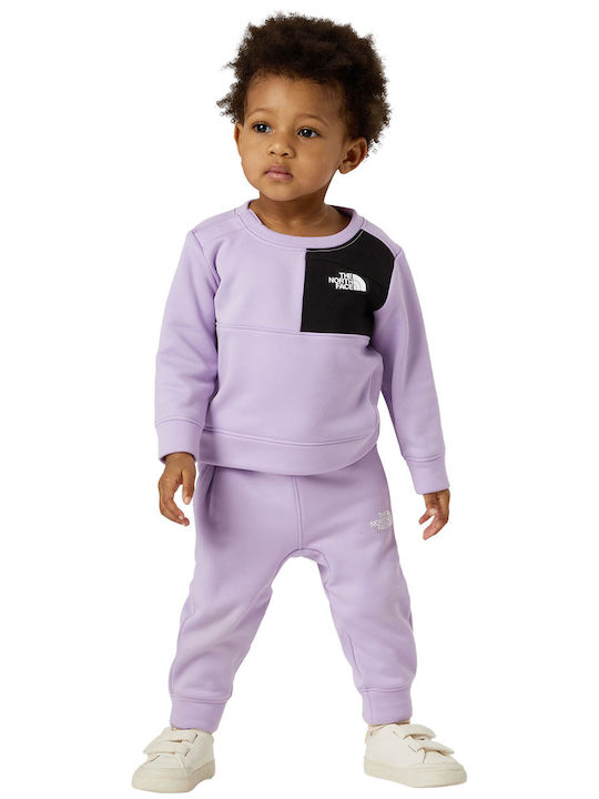 Set Trening Pentru Copii Violet 2 Bucăți Performance Fleece Twopiece Set