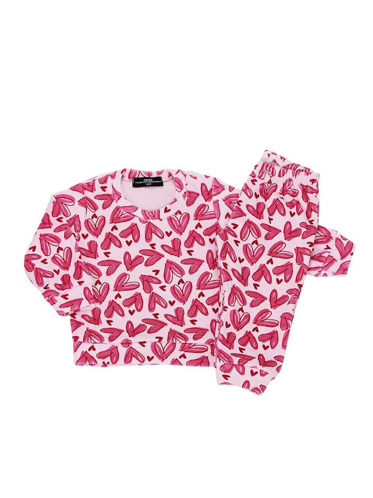 Kinder Sweatpants Set - Jogginganzug Pink 2Stück