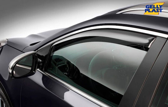 Gelly Plast Set of Windbreakers Front Car for Nissan Qashqai 2021 5D 2pcs