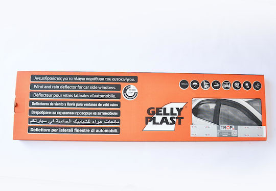 Gelly Plast Σετ Ανεμοθραύστες Αυτοκινήτου Μπροστινοί για Opel Crossland X 2τμχ