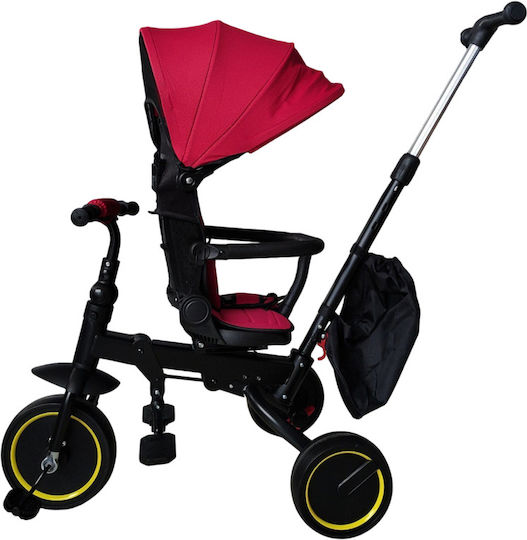 Miko Foldable Convertible Tricycle Bicycle For 6 Months Red