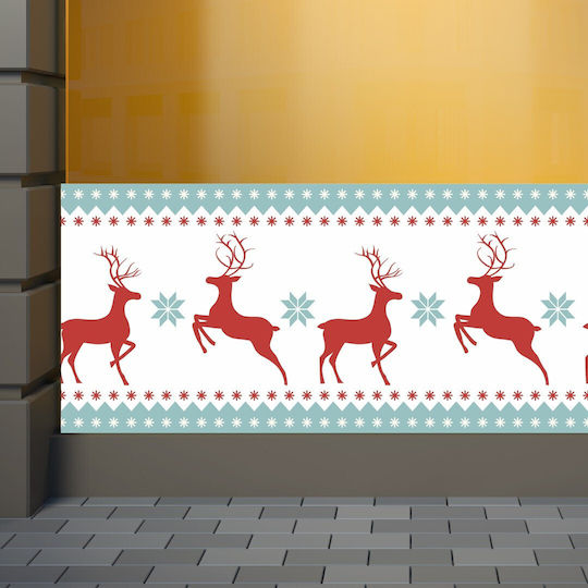 Weihnachtlicher Bordüre Rehchen 100x47cm