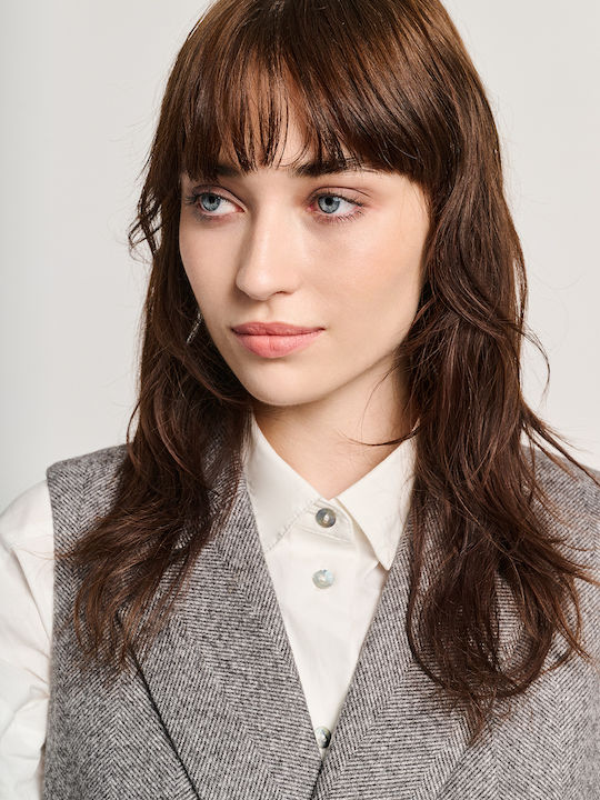 Staff Lang Damen Blazer Gray